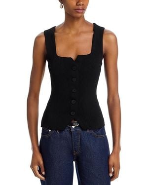 STAUD Marisa Square Neck Vest - Blue