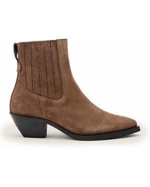 AllSaints Marcie Suede Boots - Brown