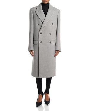 Wardrobe NYC Closet. Nyc Classic Double Breasted Wool Coat - Gray