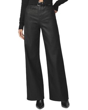 Joe's Jeans The Foiled Mia Wide Leg Jeans - Black