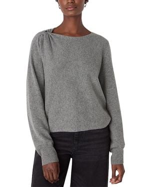 Whistles Twist Front Detail Knit - Gray