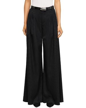 L'Agence Chelsy Wide Leg Pants - Black