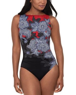 Miraclesuit Steel Magnolias Regatta One Piece Swimsuit - Blue