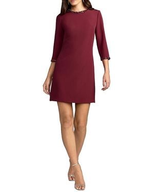 Mac Duggal A-Line Embellished Cocktail Dress - Red
