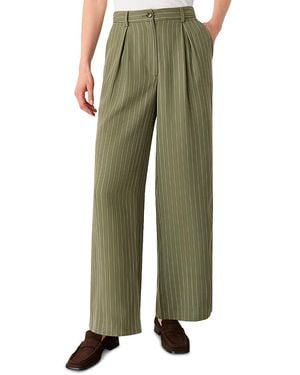 Whistles Lottie Pleated Pants - Green