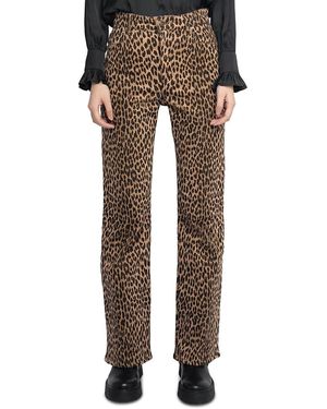 Zadig & Voltaire Evy High Rise Leopard Print Jeans - Multicolor