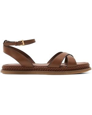Reiss Emma Plaited Sandals - Brown