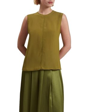 Ted Baker Shamra Silk Blend Tank Top - Green