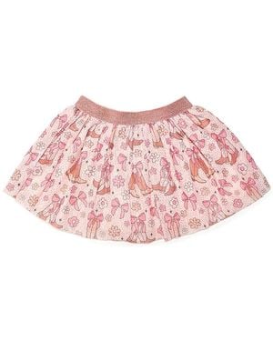Sweet Wink Coquette Cowgirl Tutu Skirt - Pink