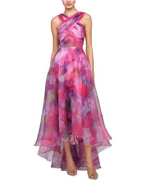 THEIA Luana High/Low Gown - Pink