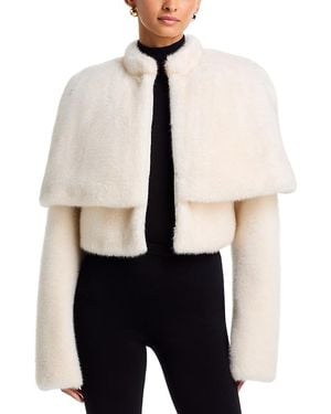 Et Ochs Vlad Faux Fur Cape Jacket - White