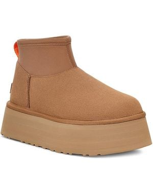 UGG Classic Mini Dipper Platform Boots - Brown