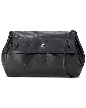 STAUD Cy Convertible Leather Bag - Black