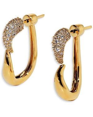 Nadri Pisa Front To Back Earrings, 1.3L - Metallic