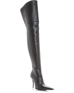 Balenciaga Avenue After Over The Knee Boots - Black