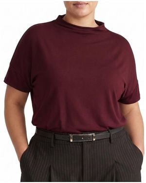 UNIVERSAL STANDARD Plus Petra Liquid Jersey Top - Red