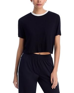 Splits59 Djuna Crop Ringer Tee - Blue