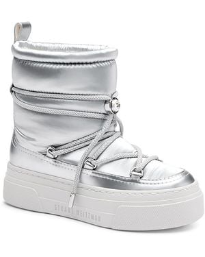 Stuart Weitzman Alpine Snow Ankle Boots - White