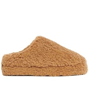 Apparis Misha Bouclette Slipper - Brown