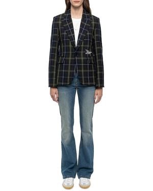 Zadig & Voltaire Vavy Tailleur Tartan Blazer - Black