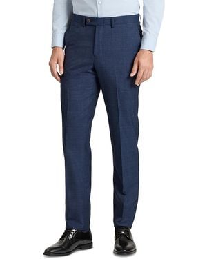 Ted Baker Wright Plaid Modern Fit Suit Pants - Blue