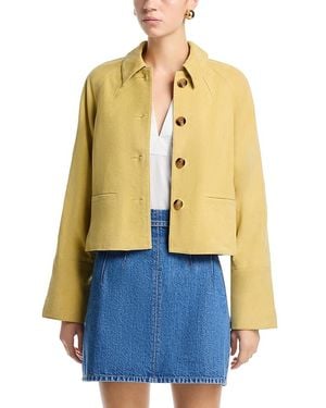 Tanya Taylor Gidget Suede Jacket - Blue