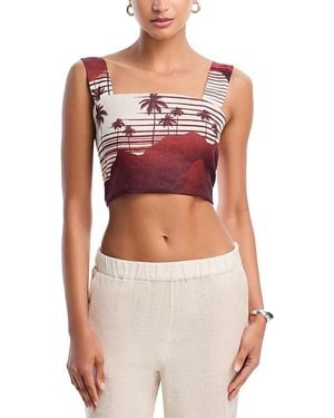 JUAN DE DIOS Marimba Linen Top - Red