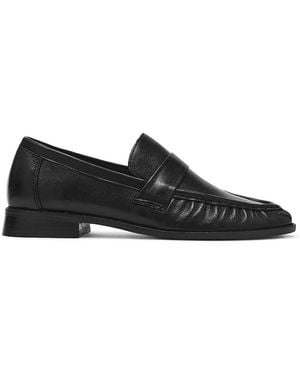 Steve Madden Ronie Leather Loafers - Black