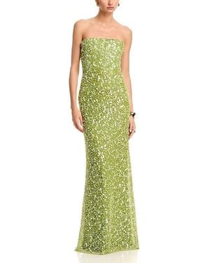 SAU LEE Courtney Beaded Dress - Green