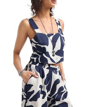 Vitamin A Tallows Crop Top - Blue
