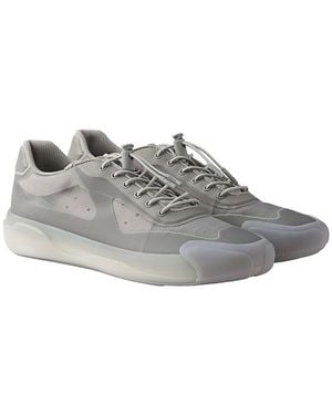 Prada Technical Fabric Sneakers - Gray