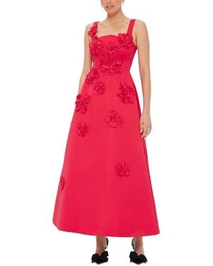 LEO LIN Lio Lin Rianne Applique Maxi Dress - Red