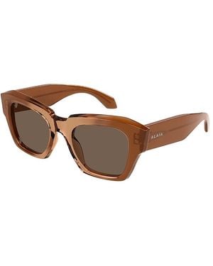 Alaïa Square Sunglasses, 50Mm - Brown