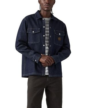 Levi's Worker Long Sleeve Cotton Shirt - Blue