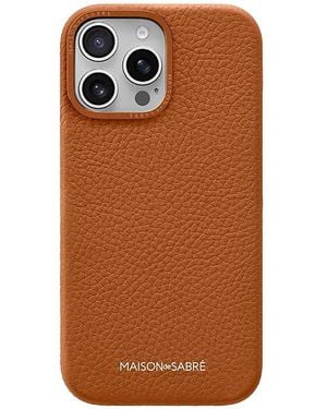 Maison De Sabre Maison De Sabra Leather Phone Case (Iphone 16 Pro) - Brown