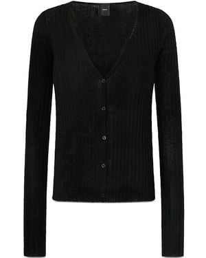 Pinko Sibilo Wool Cardigan - Black