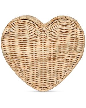 Kayu Sisal Straw Heart Crossbody - Natural