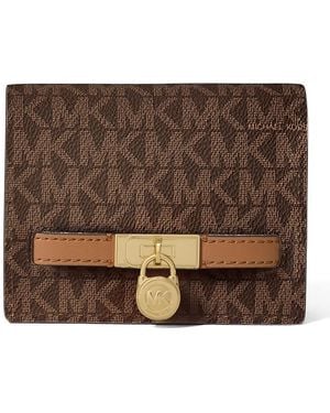 Michael Kors Hamilton Moderne Small Compact Wallet - Brown