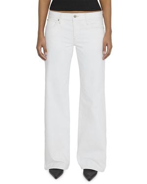 FRAME X Amelia The Pixie Low Rise Wide Flare Leg Jeans - White