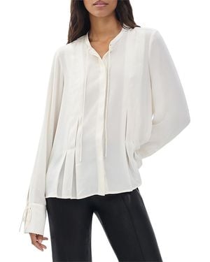 Rag & Bone Arden Pleated Blouse - White