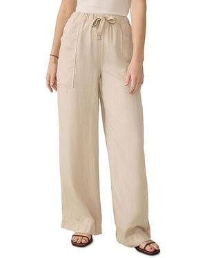 Faherty Drift Wide Leg Pants - Natural