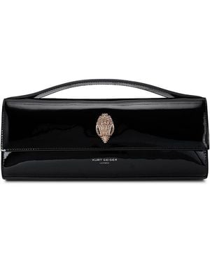 Kurt Geiger Bond Long Top Handle Clutch - Black