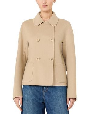 Max Mara Eden Double Breasted Jacket - Blue
