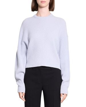 Theory Cashmere Crewneck Sweater - White