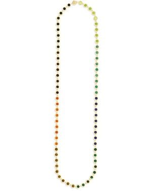 Luis Morais 14K Multi Round Gemstone Chain Necklace, 27 - White