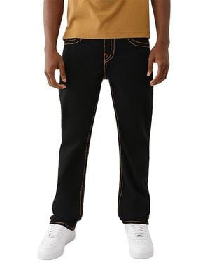 TRUE RELIGION Ricky Super T Straight Fit Jeans - Black