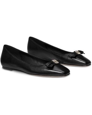 Kate Spade Deco Bow Ballet Flats - Black