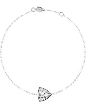 Vrai Bezel Solitaire Bracelet - White