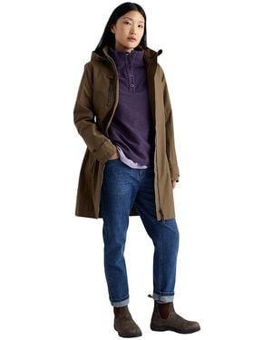 Seasalt Cornwall Last Boat Button Collar Sweatshirt - Blue