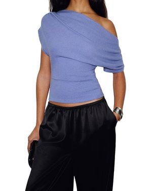 Reformation Iris Draped Top - Blue